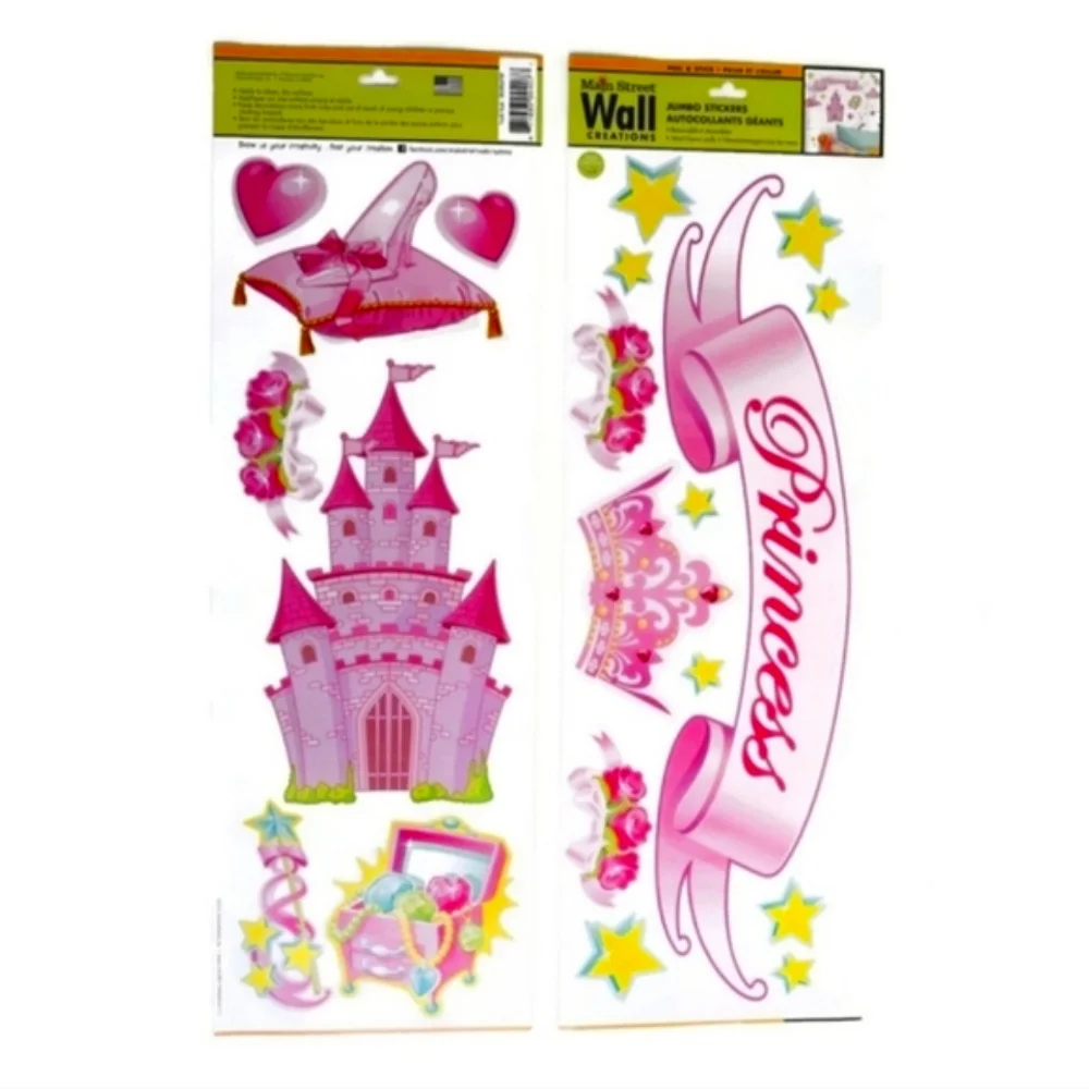 NEW Main Street Wall Creations Jumbo Wall Decals - Princess Collection